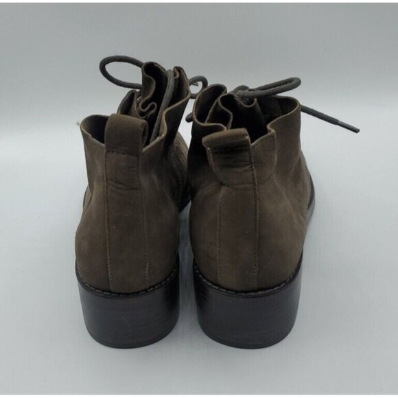 EILEEN FISHER Rey Womens Bootie Shark Gray Suede Leather Lace-up Boot 8M - Picture 5 of 12